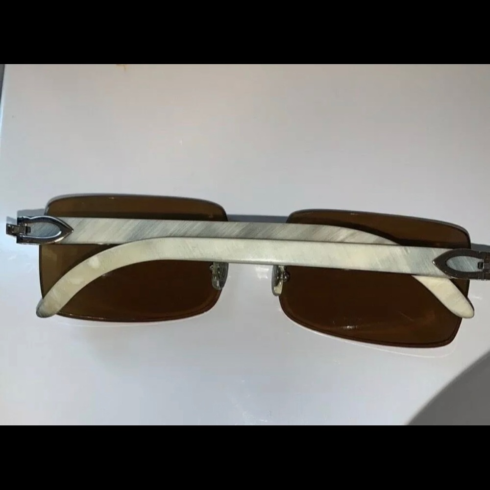 Cartier Platinum White Horn Sunglasses